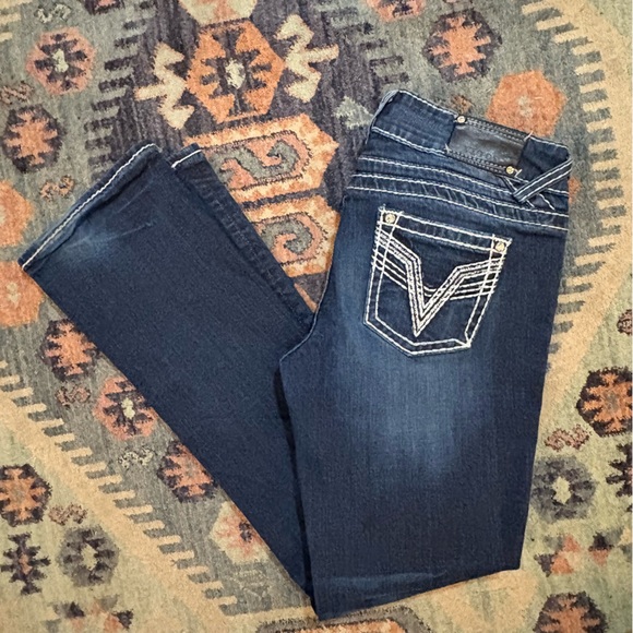 Vigoss Stretch Denim The Chelsea Slim Boot Cut Jeans Size 9/10 - Picture 10 of 11